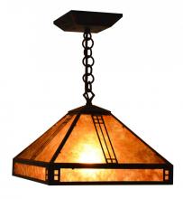 Arroyo Craftsman PH-12CR-BZ - 12" prairie pendant