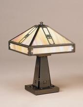 Arroyo Craftsman PTL-11OOF-VP - 11" pasadena table lamp with oak tree filigree