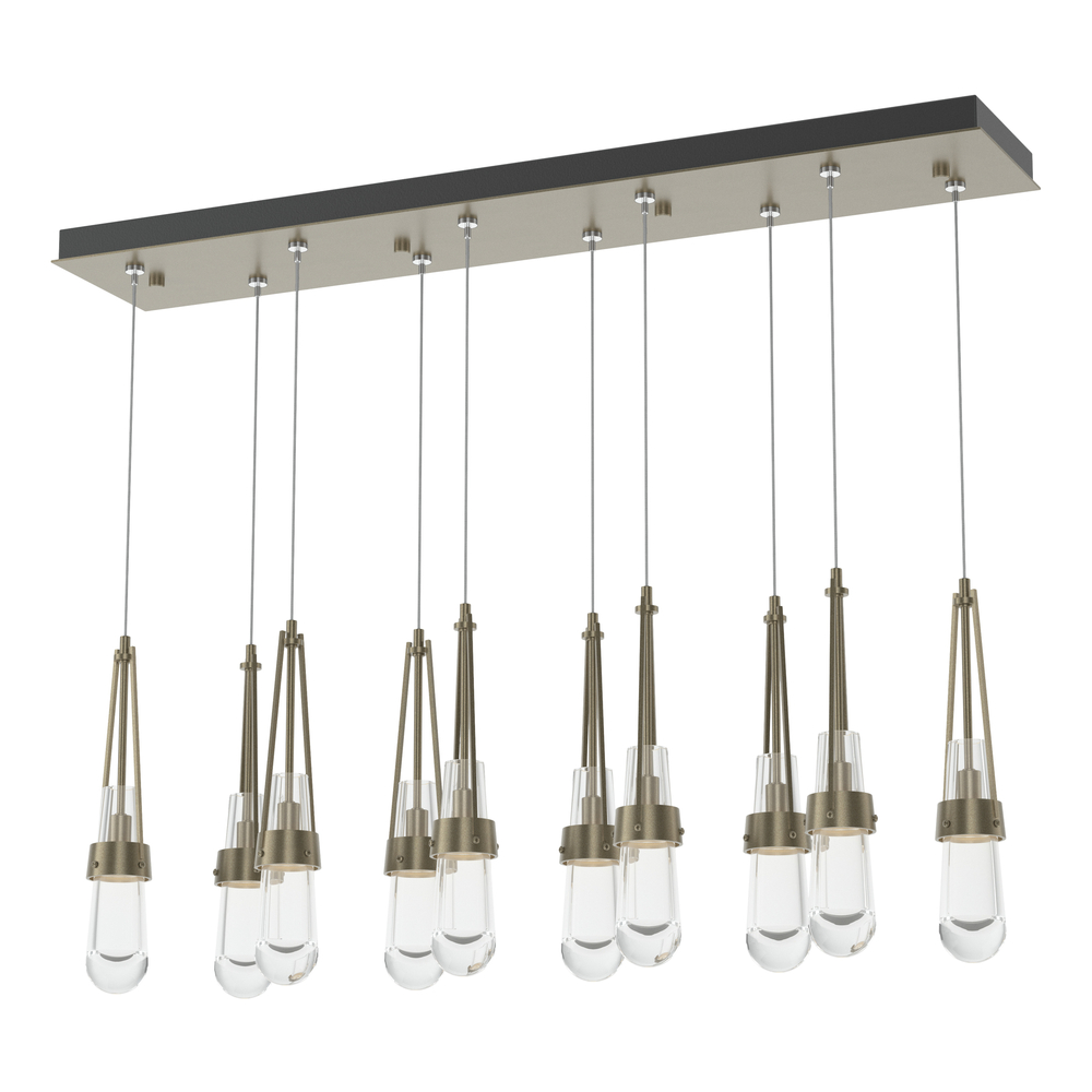 Link 10-Light Clear Glass Pendant
