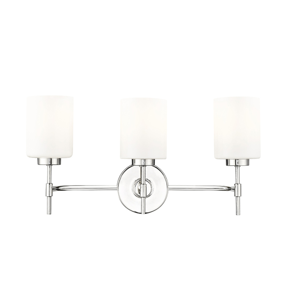 Keylee 22" Wide 3-Light Vanity - Polished Nickel