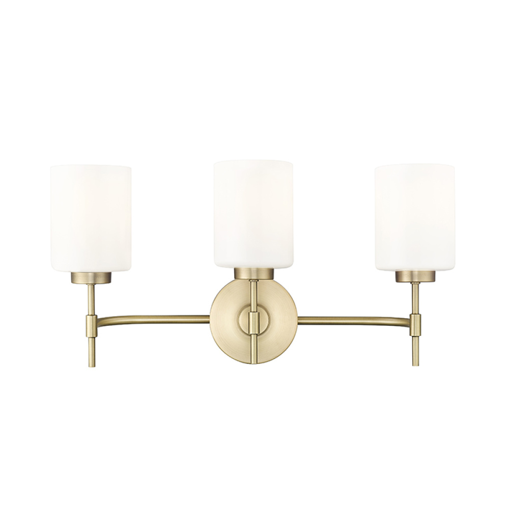 Keylee 22" Wide 3-Light Vanity - Vintage Brass