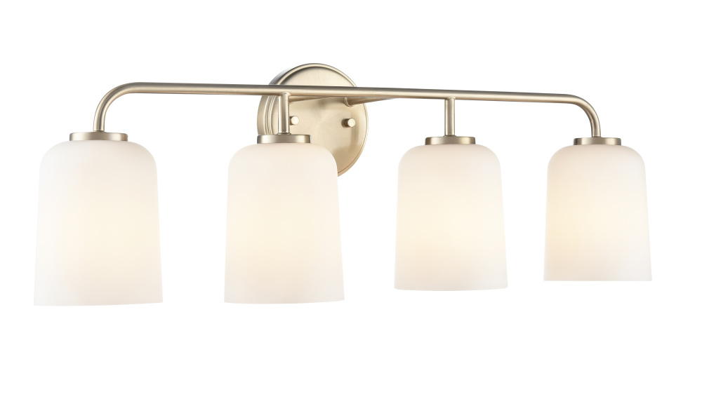 Laphia 28" Wide 4-Light Vanity - Modern Gold