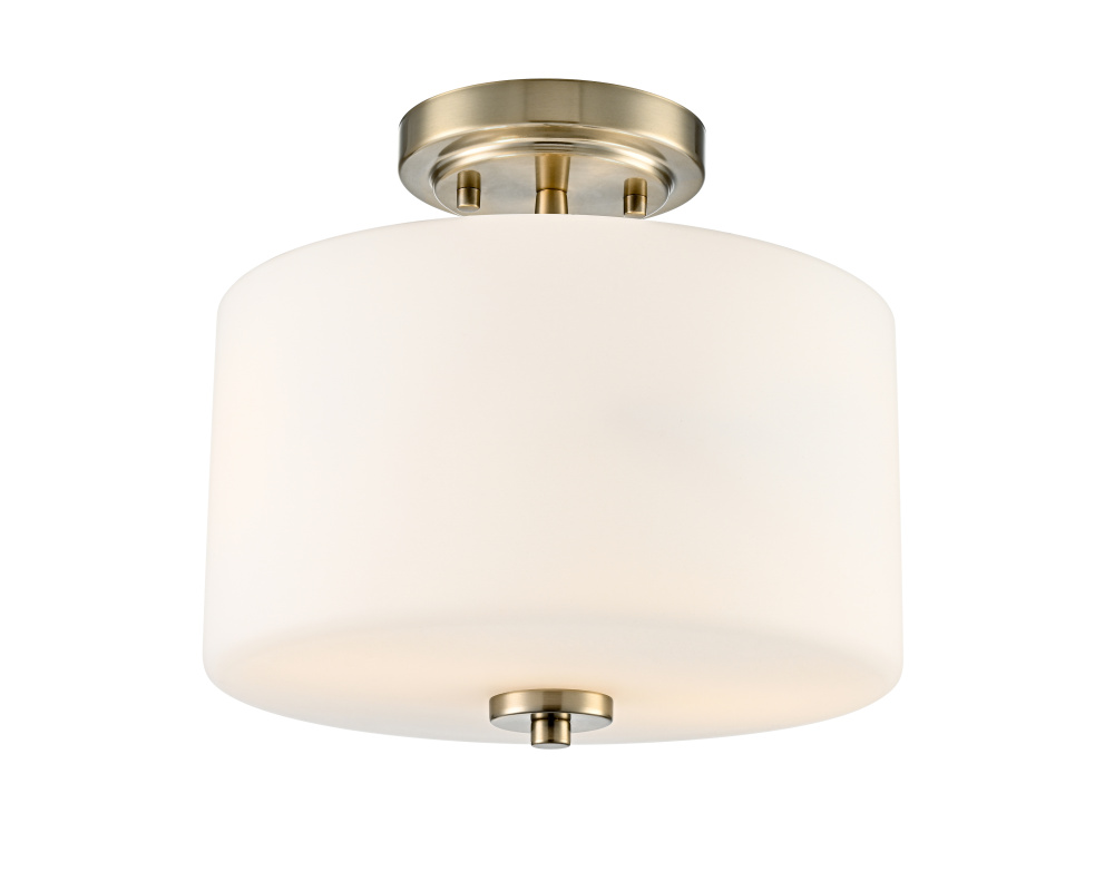 Verlana 22" 2-Light Semi-Flush Mount - Modern Gold
