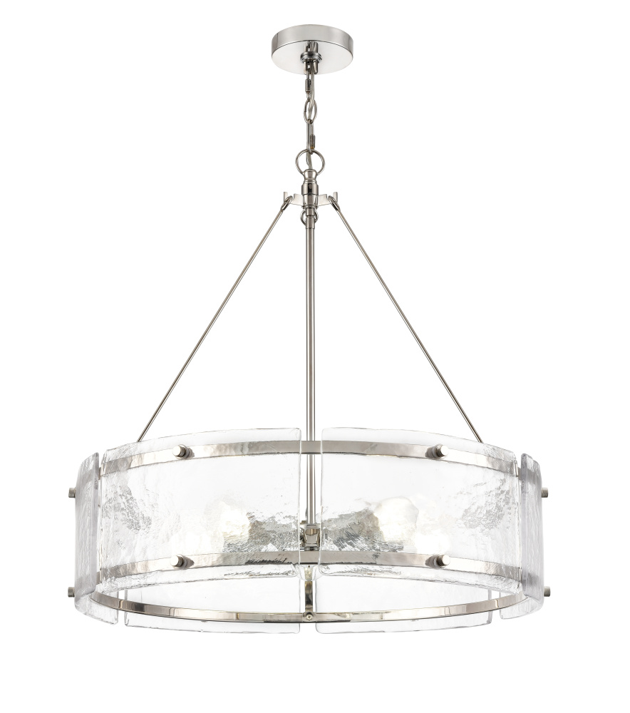 Bennetti 24.75" Wide 5-Light Chandelier - Polished Nickel