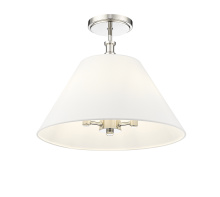 Millennium 16403-PN - Adorra 16" Wide 3-Light Semi Flush - Polished Nickel