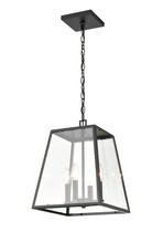 Millennium 8014-PBK - Grant 4-Light Outdoor Hanging Lantern Powder Coated Black
