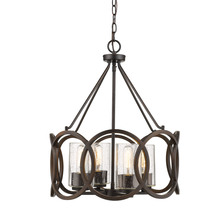 Millennium 2354-RBZ - Delano 4-Light Chandelier Ceiling Light Rubbed Bronze