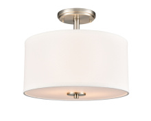 Millennium 41102-BN - Guyten 13" Wide 2-Light Semi Flush - Brushed Nickel