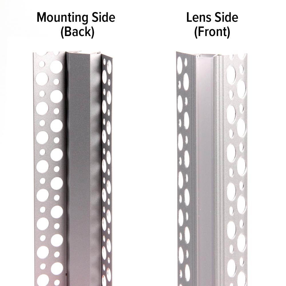 Aluminum Mounting Channels Mud-In Outside Corner