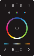 GM Lighting WC5-RGBTW-DMX-BT - Wall Controller 5-Channel RGBTW DMX BT