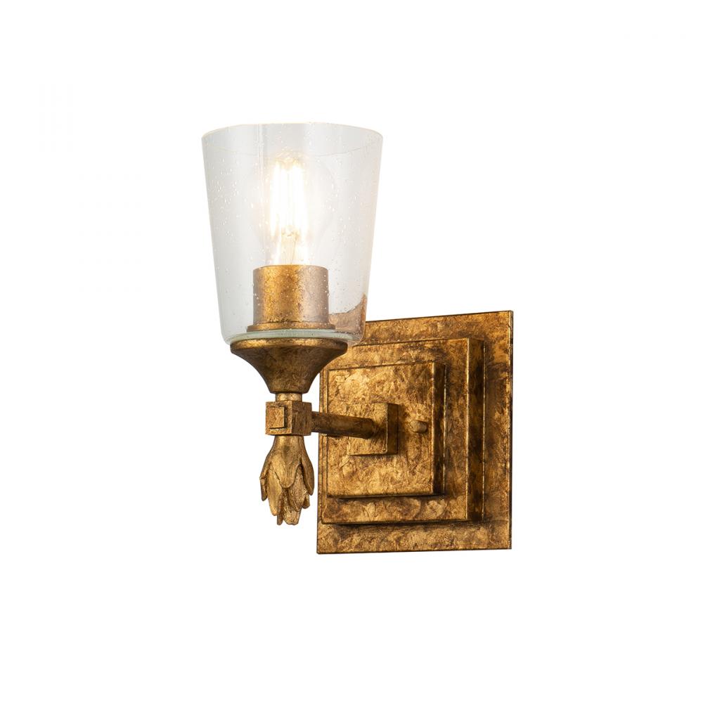 Vetiver 1 Light Vanity In Antique Gold
