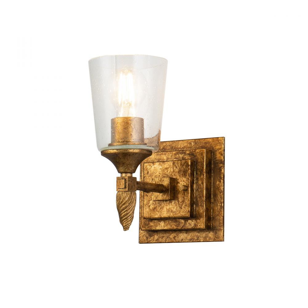 Vetiver 1 Light Vanity In Antique Gold