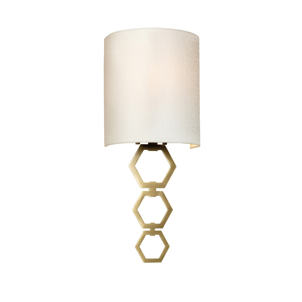 Clark Small 1 Light Wall Light - Aged Brass