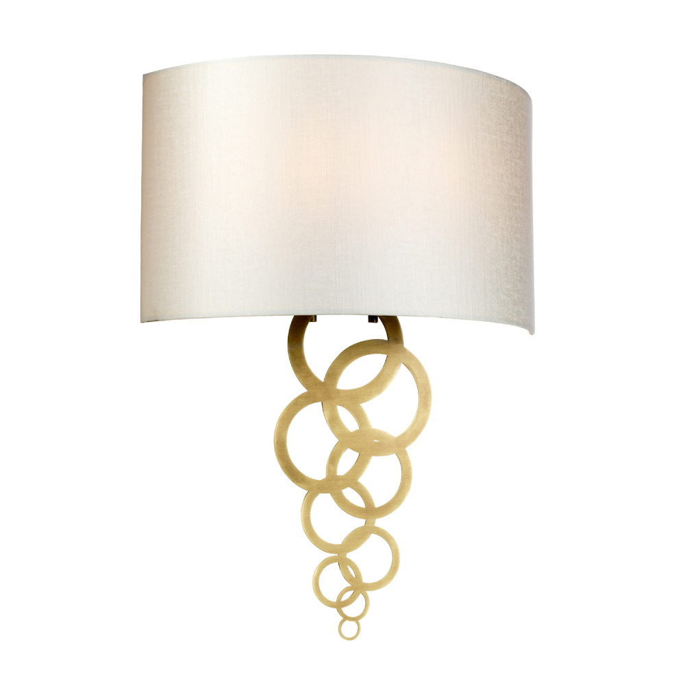 Curtis 2 Light Large Wall Sconce - Aged Brass