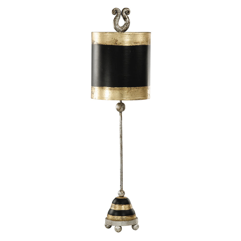 Phoenician Black & Gold Accent Table