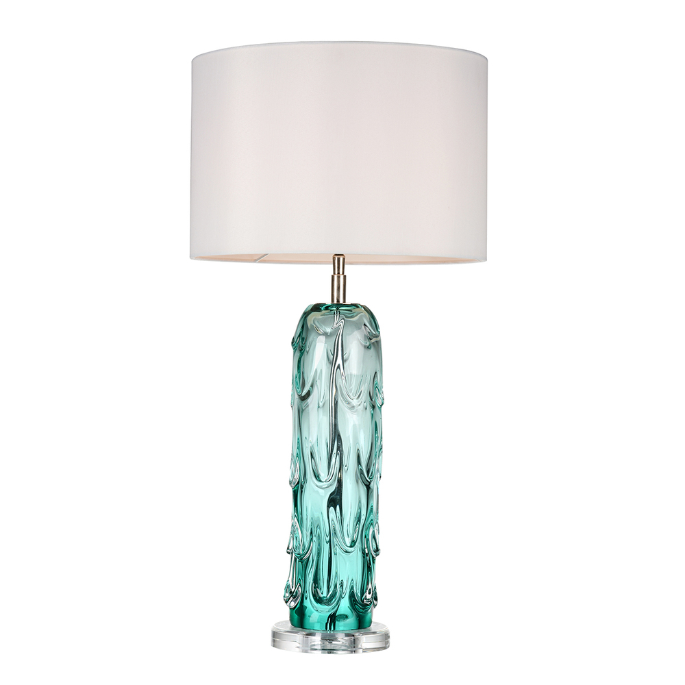 Pontchartrain Water Fall Inspired Blue Buffet Table Lamp