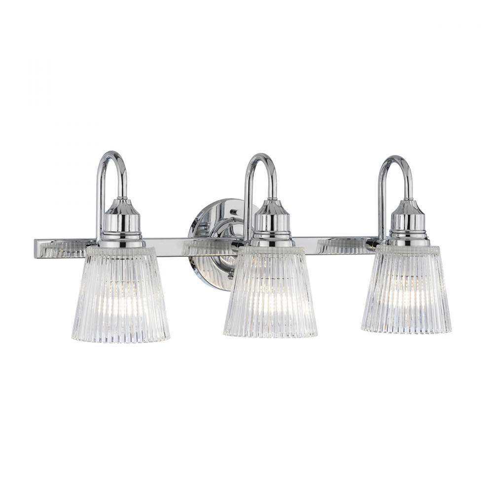 Addison 3 Light Vanity in Polished Chrome