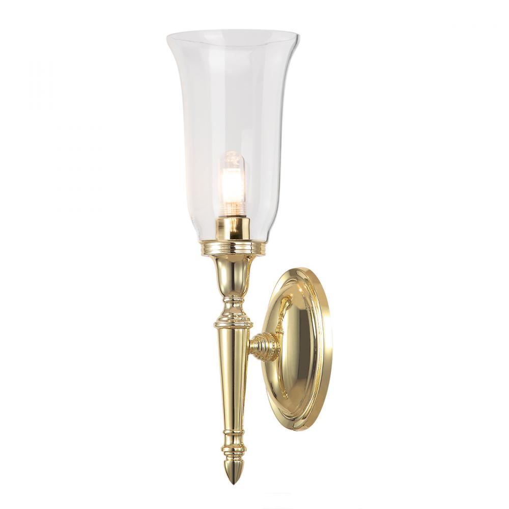 Dryden 2 Light Vanity in Polished Brass