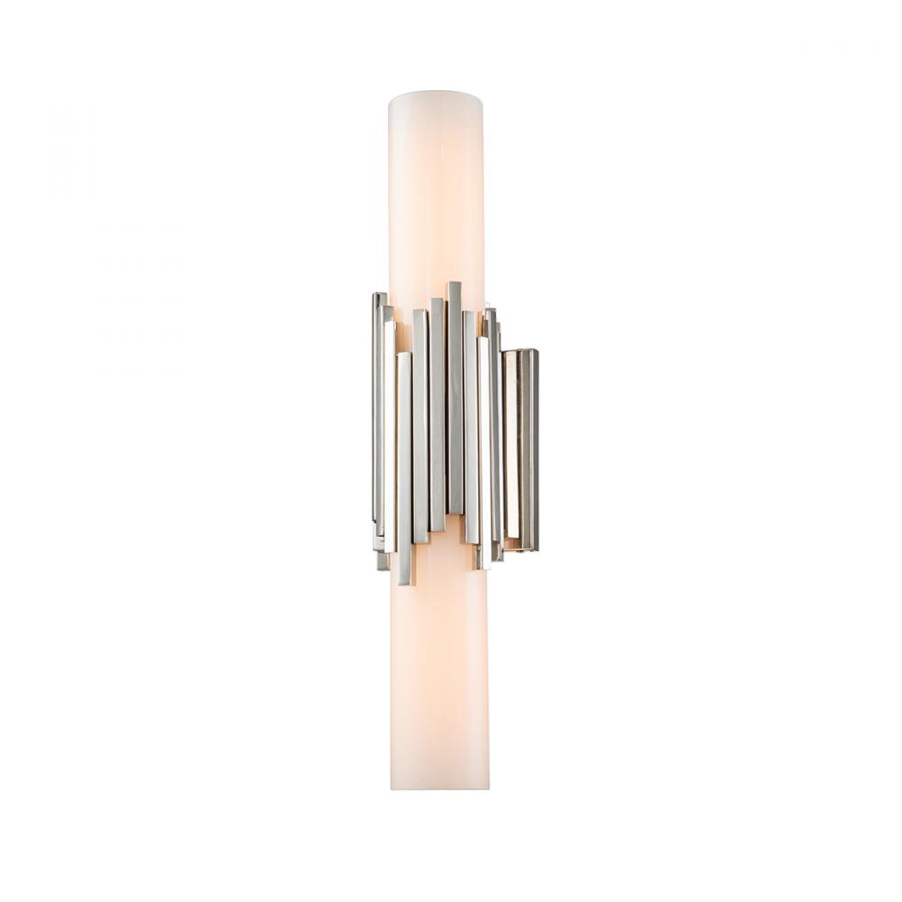Marvel 1 Light Vanity in Polished Nickel