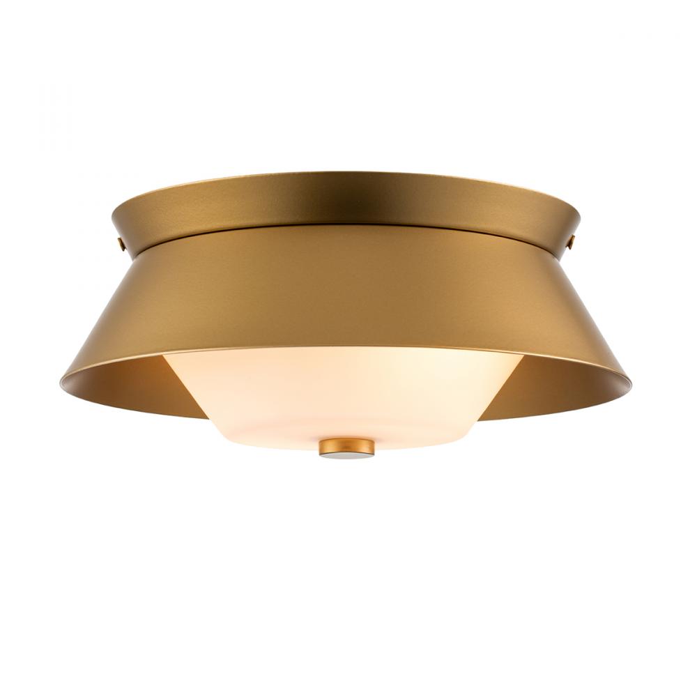 Bowtie Flush Mount in Lacquered Gold