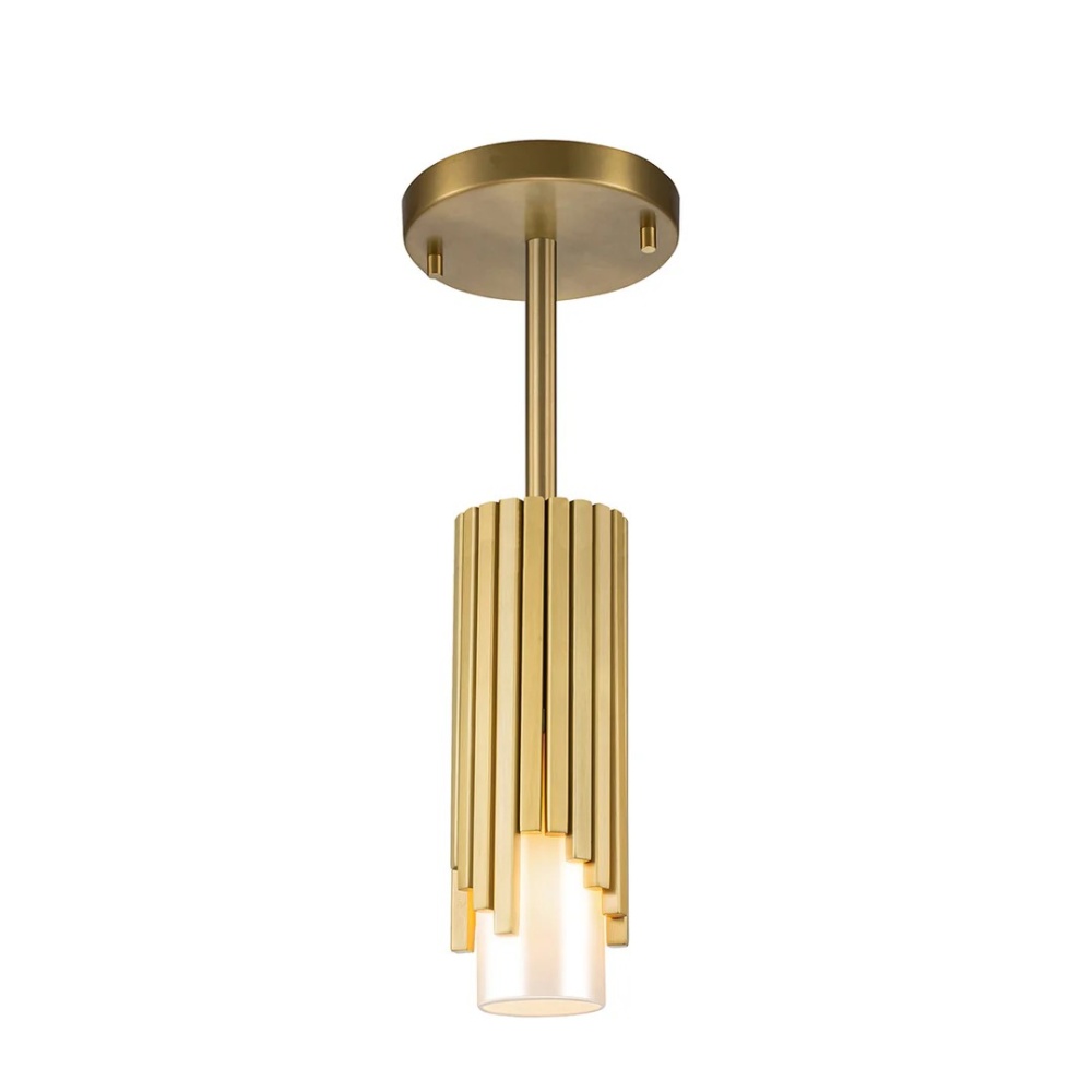 Marvel 1 Light Flush Mount - Pendant Aged Brass
