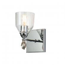 Lucas McKearn bb1000pc-1-f1s - Felice 1 Light Vanity in Polished Chrome With Silver Accents