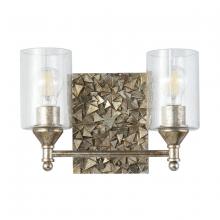 Lucas McKearn bb1158s-2 - Mosaic 2 Light Vanity In Antique Silver