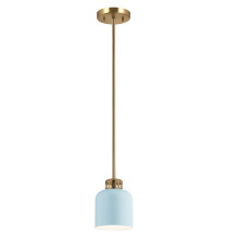 Lucas McKearn pd-york-mp-pnbr-pb - York 1 Light Duo-Mount Pendant - Brass