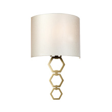 Lucas McKearn sc-clark-medium-ab - Clark Medium 1 Light Wall Light - Aged Brass