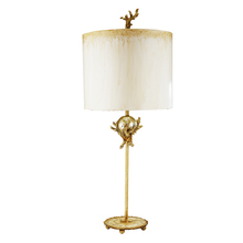 Lucas McKearn ta1239 - Trellis Accent Table Lamp Creamy Ivory in Carved Resin