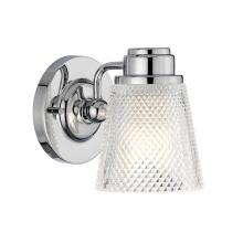 Lucas McKearn bb-hudson1-pc - Hudson 1 Light Vanity in Polished Chrome