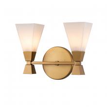 Lucas McKearn bb1004lg-2 - Bowtie 2 Light Vanity in Lacquered Gold