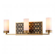 Lucas McKearn bb1185lg-3 - Ziggy 3 Light Vanity in Lacquered Gold