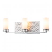 Lucas McKearn bb1185ls-3 - Ziggy 3 Light Vanity in Lacquered Silver