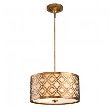 Lucas McKearn gn/arabella/p/m - Arabella Medium Pendant - Semi Flush in Distressed Gold