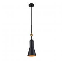 Lucas McKearn pd00115b-1 - Etoille Large Black Pendant with Star