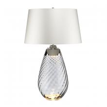 Lucas McKearn tlg3026l-owss - Lena Large Table Lamp in Smoke with Off White Satin Shade