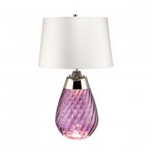 Lucas McKearn tlg3027s-owss - Lena Large Table Lamp in Plum with Off White Satin Shade