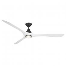 Modern Forms US - Fans Only FR-D2504-72L-MB/MW - Carve 72 Downrod Ceiling Fan
