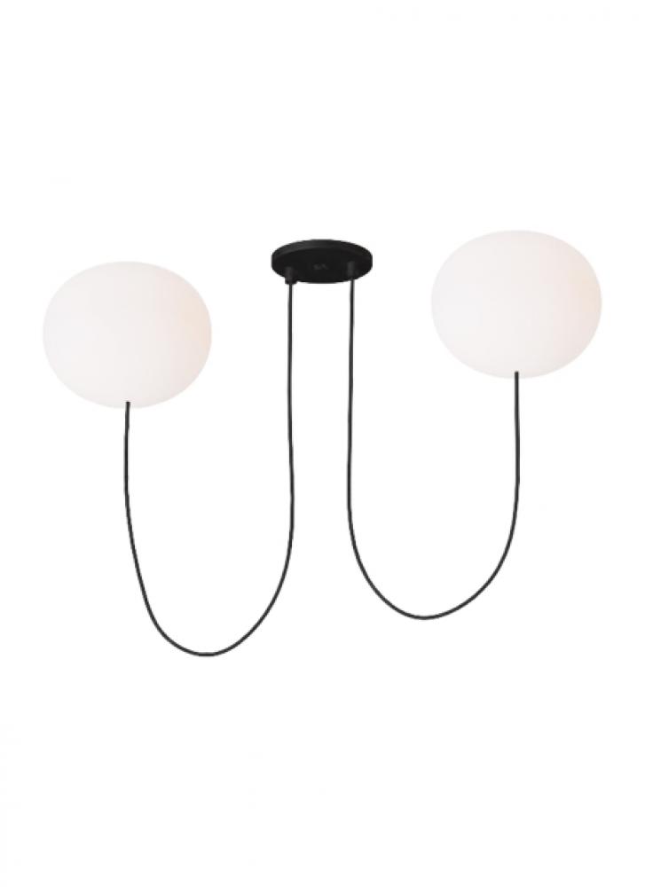Helium Medium 2 Light Chandelier