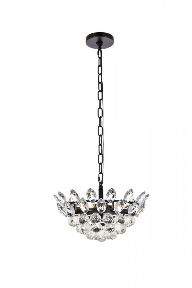 Emilia 14 inch pendant in black