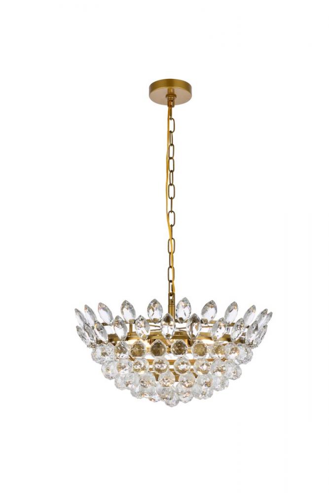 Emilia 20 inch pendant in brass