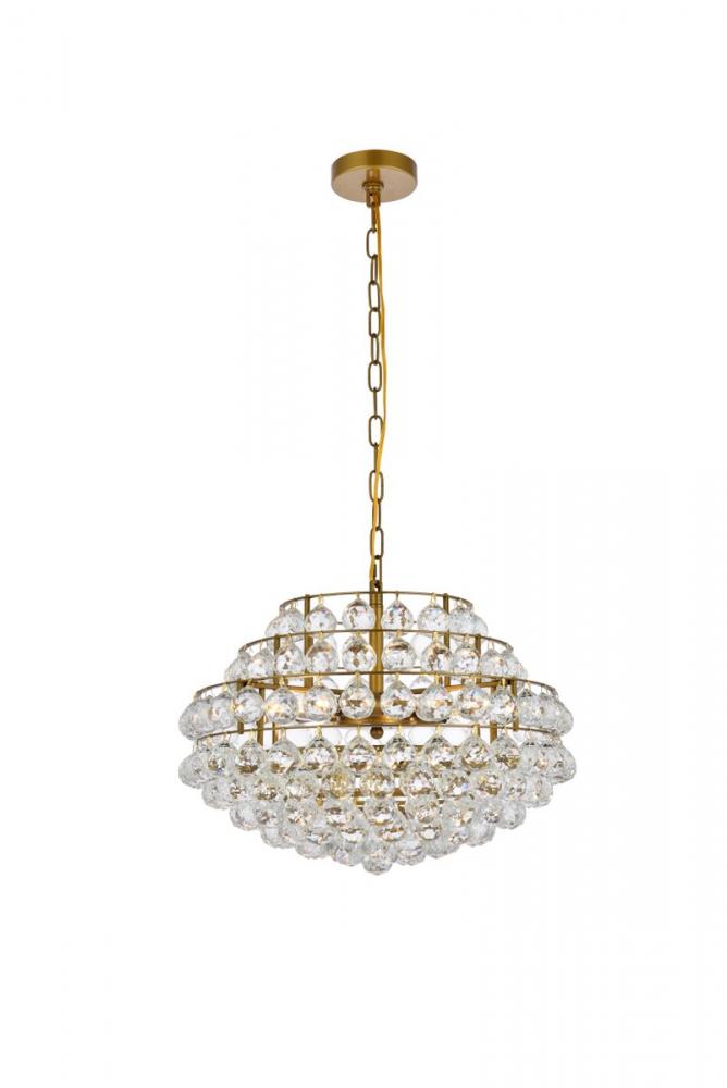 Savannah 20 inch pendant in brass