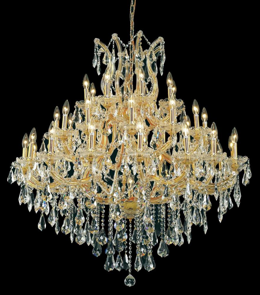 Maria Theresa 37 light Gold Chandelier Clear Royal Cut Crystal