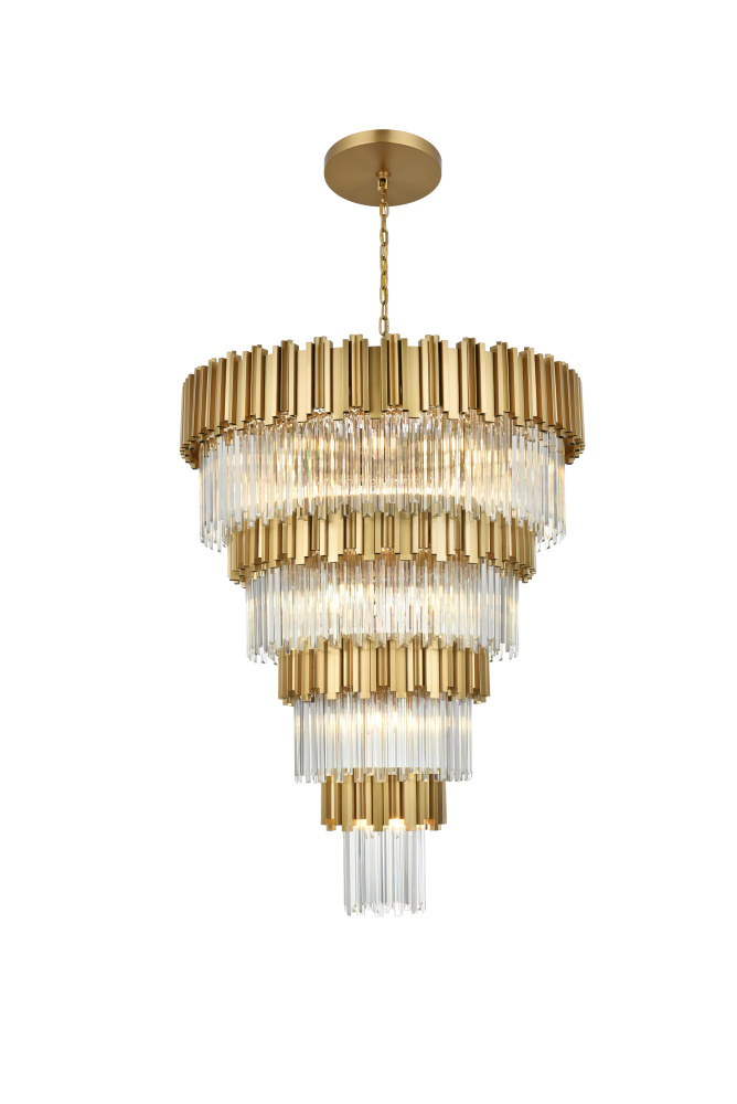 Pendant D40"H59"L29 Satin Gold