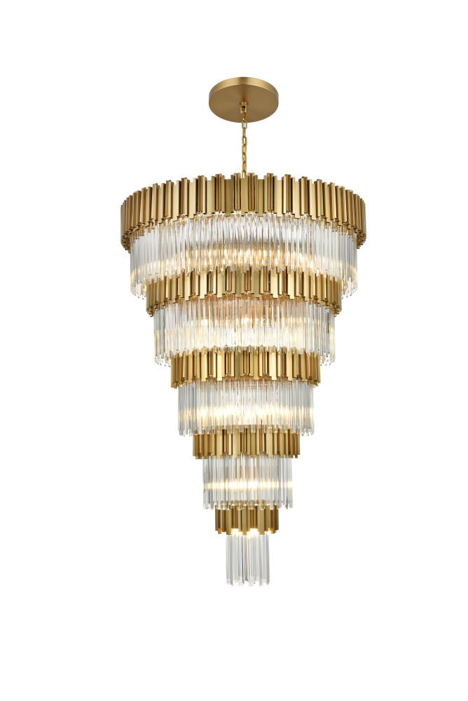 Pendant D48"H79"L45 Satin Gold