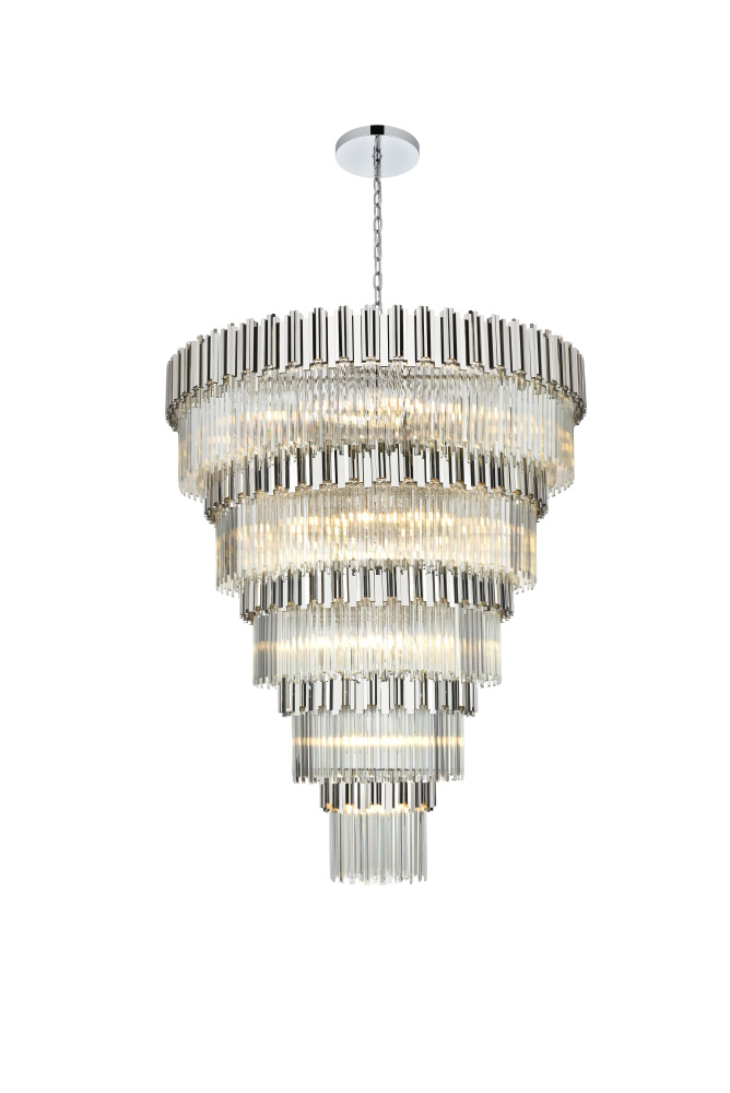 Pendant D59"H79"L45 Chrome