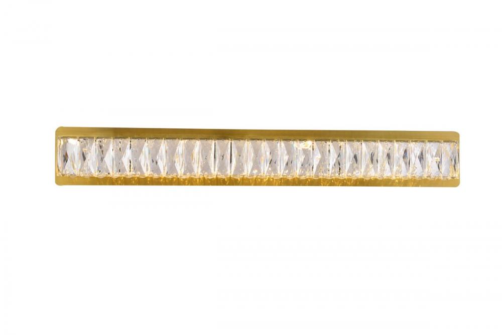 Monroe Wall W31.9"H4.5"LED 23W Gold
