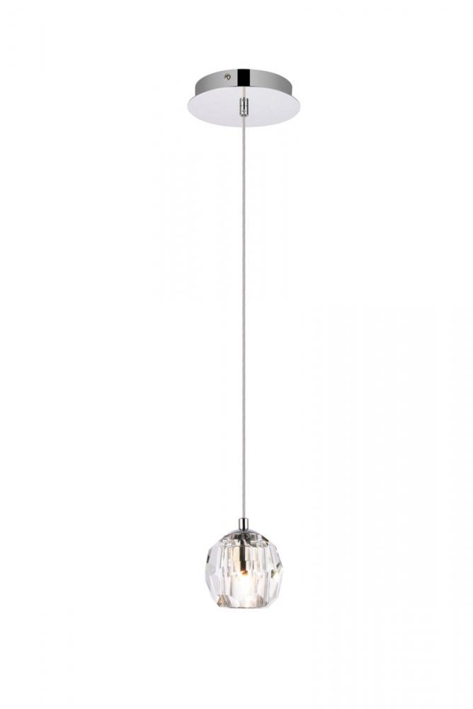 Eren 1 light Chrome pendant