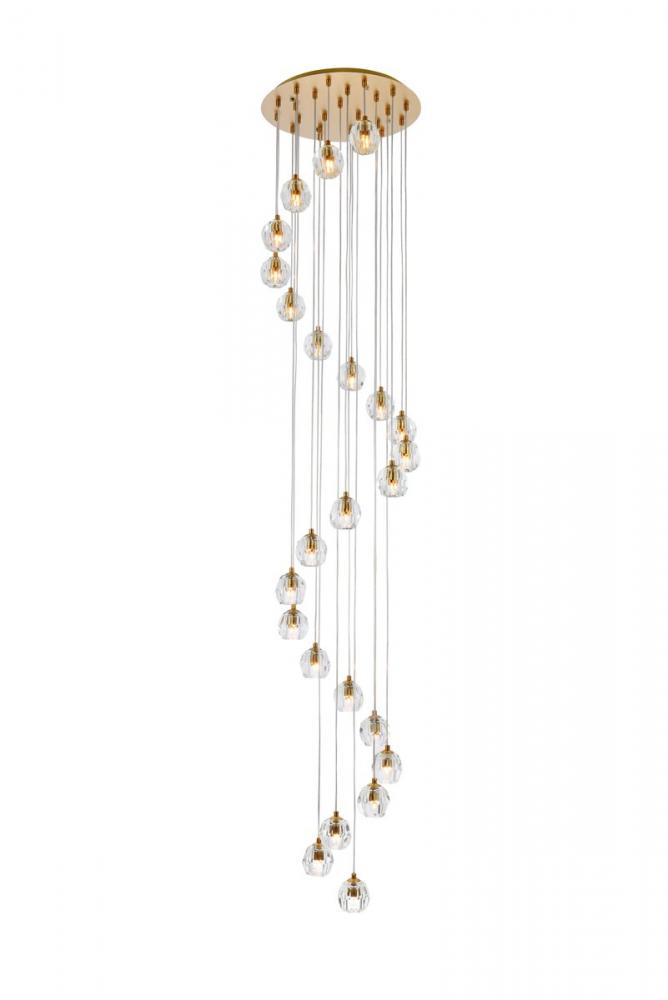 Eren 24 lights gold pendant